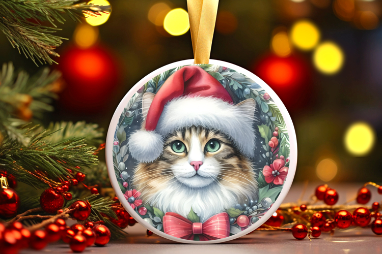 Round Christmass Ornament Sublimation|Clipart