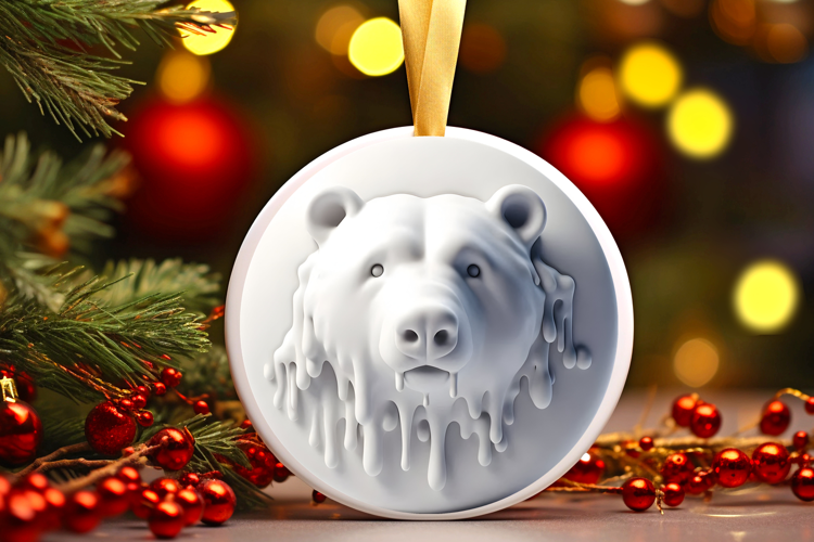 Round Christmass Ornament Sublimation|Clipart