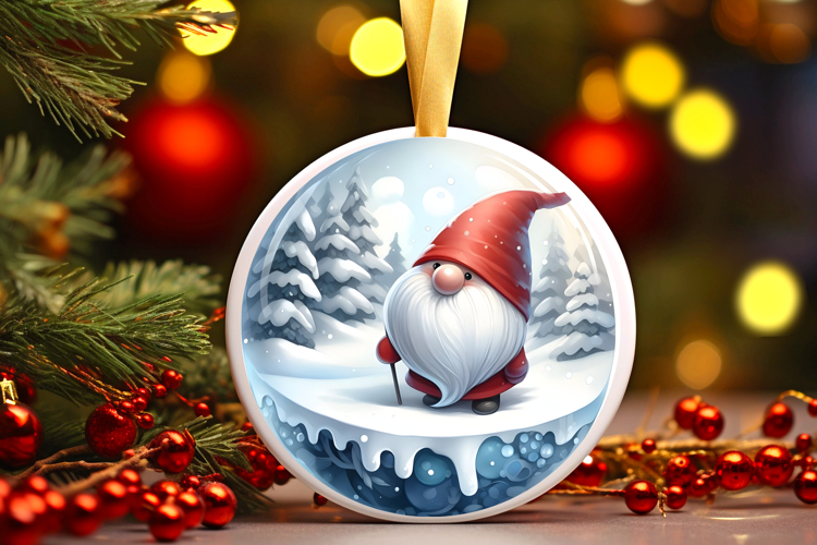 Round Christmass Ornament Sublimation|Clipart