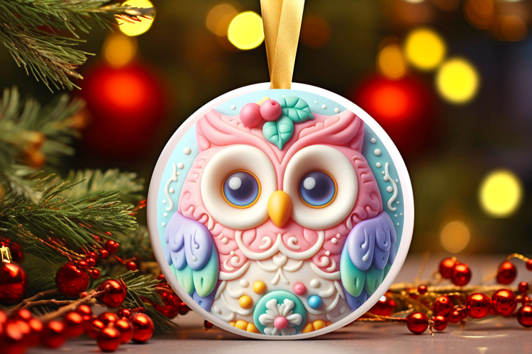 Round Christmass Ornament Sublimation|Clipart
