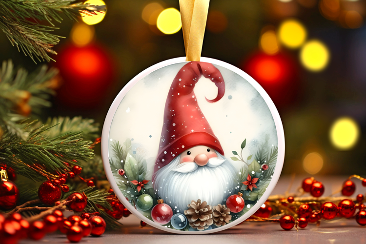 Round Christmass Ornament Sublimation|Clipart
