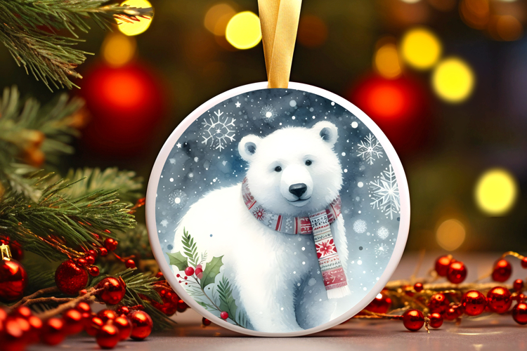 Round Christmass Ornament Sublimation|Clipart