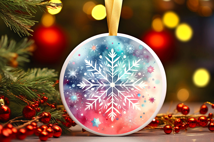 Round Christmass Ornament Sublimation|Clipart