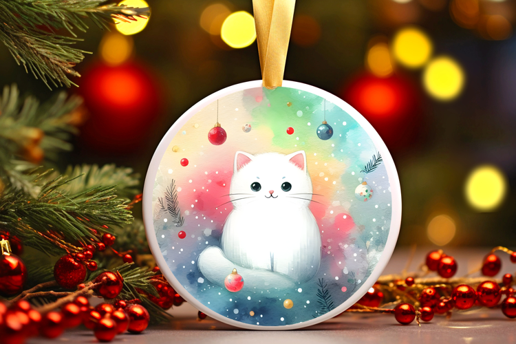 Round Christmass Ornament Sublimation|Clipart