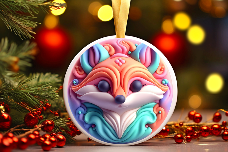 Round Christmass Ornament Sublimation|Clipart