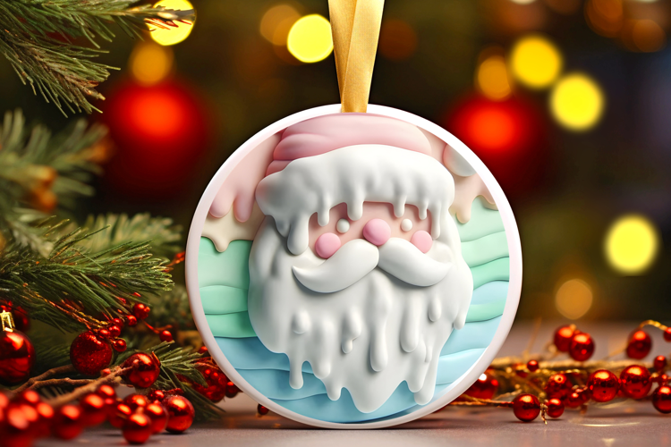 Round Christmass Ornament Sublimation|Clipart