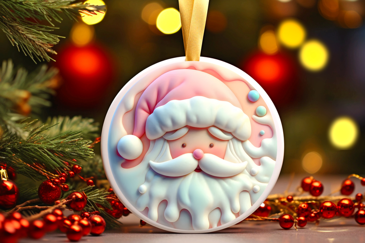 Round Christmass Ornament Sublimation|Clipart