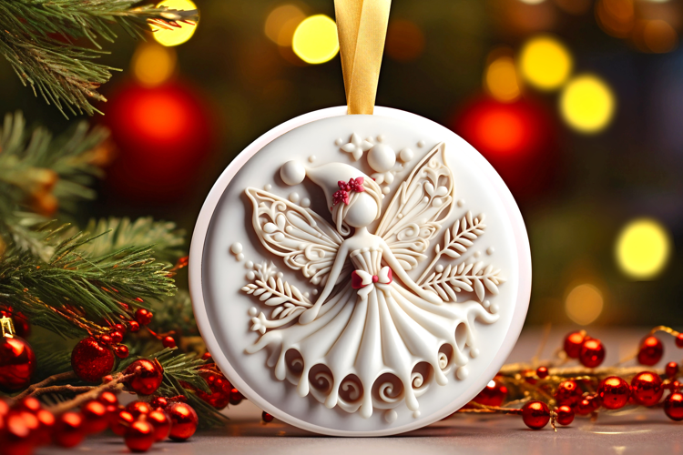Round Christmass Ornament Sublimation|Clipart
