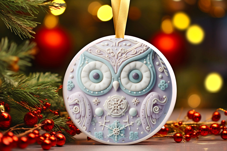 Round Christmass Ornament Sublimation|Clipart