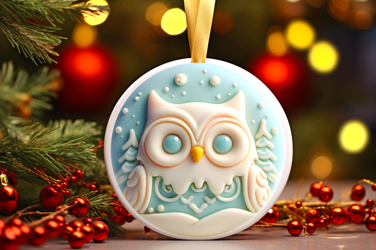 Round Christmass Ornament Sublimation|Clipart