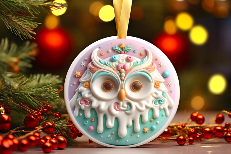 Round Christmass Ornament Sublimation|Clipart