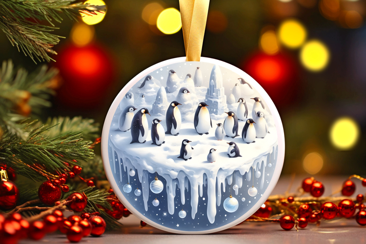 Round Christmass Ornament Sublimation|Clipart