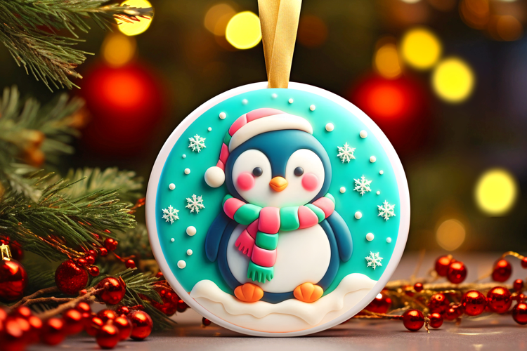 Round Christmass Ornament Sublimation|Clipart