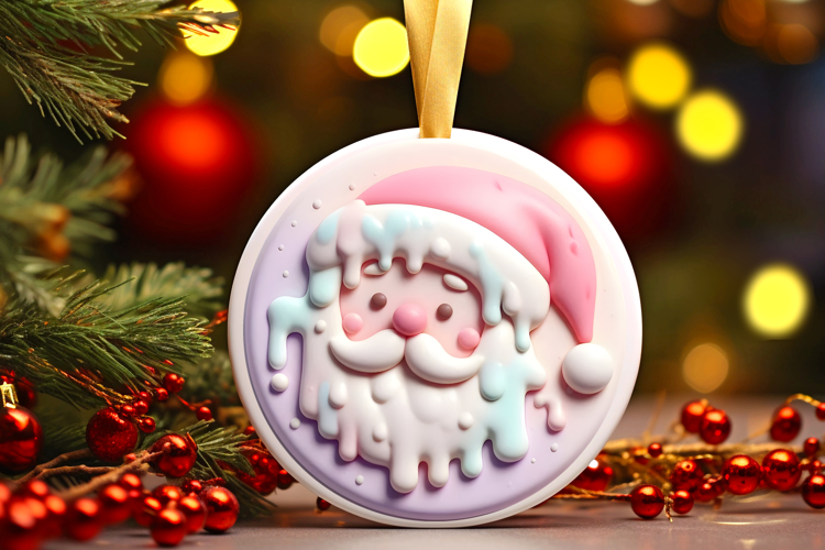 Round Christmass Ornament Sublimation|Clipart