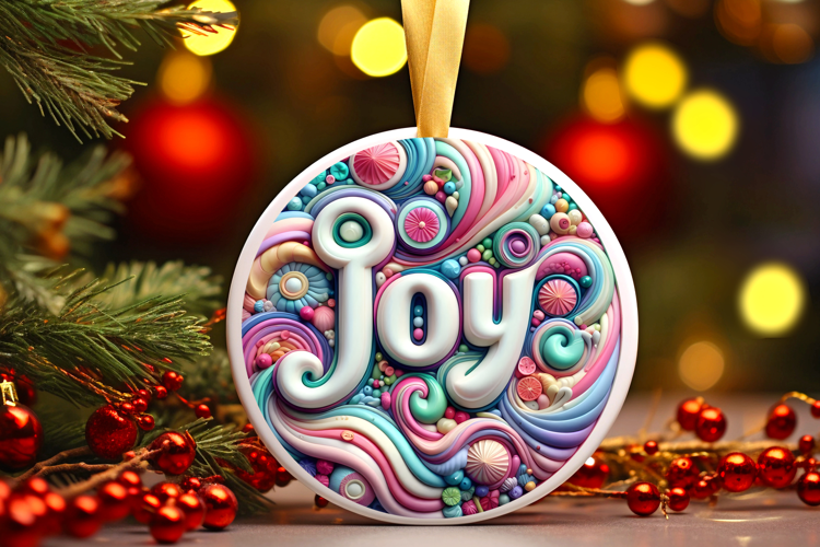 Round Christmass Ornament Sublimation|Clipart