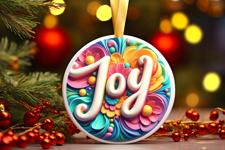 Round Christmass Ornament Sublimation|Clipart