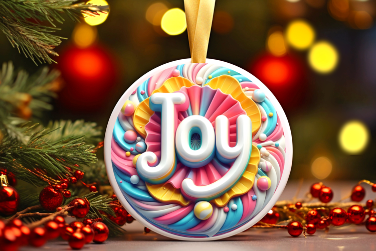 Round Christmass Ornament Sublimation|Clipart