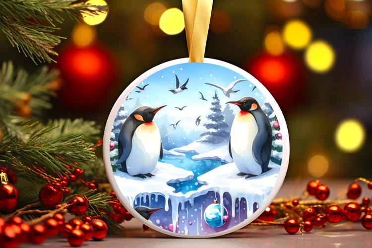 Round Christmass Ornament Sublimation|Clipart