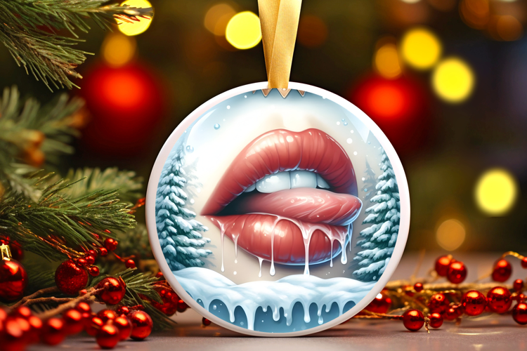 Round Christmass Ornament Sublimation|Clipart