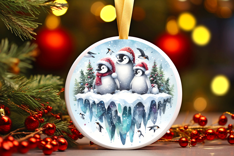 Round Christmass Ornament Sublimation|Clipart