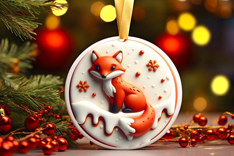 Round Christmass Ornament Sublimation|Clipart
