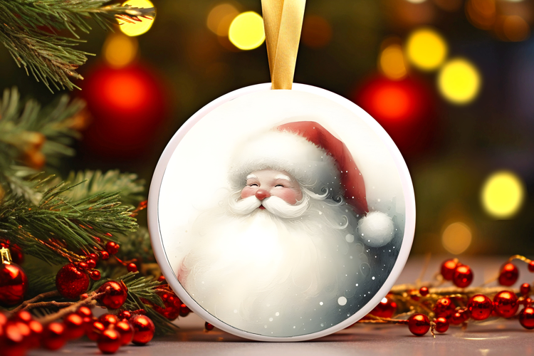 Round Christmass Ornament Sublimation|Clipart