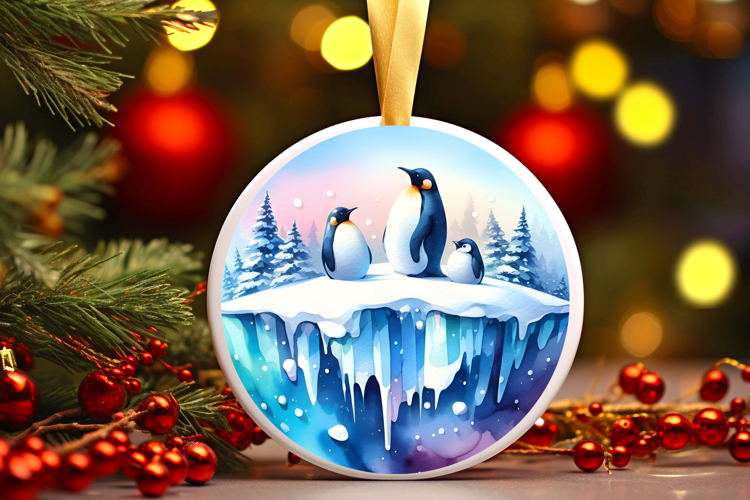 Round Christmass Ornament Sublimation|Clipart
