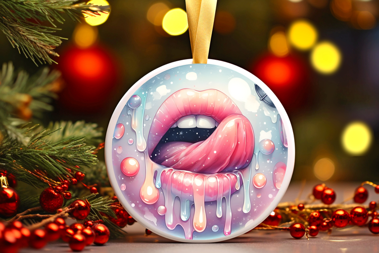 Round Christmass Ornament Sublimation|Clipart
