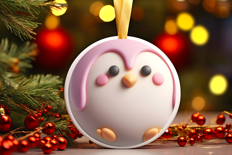 Round Christmass Ornament Sublimation|Clipart