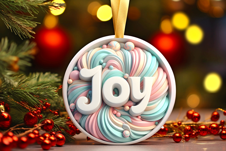 Round Christmass Ornament Sublimation|Clipart
