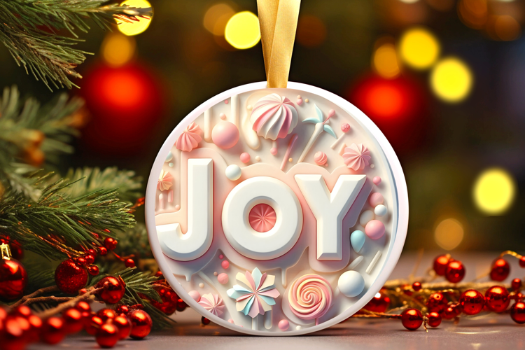 Round Christmass Ornament Sublimation|Clipart