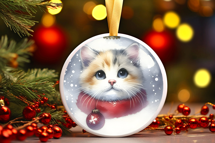 Round Christmass Ornament Sublimation|Clipart