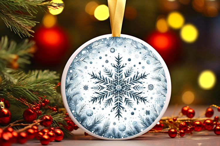 Round Christmass Ornament Sublimation|Clipart