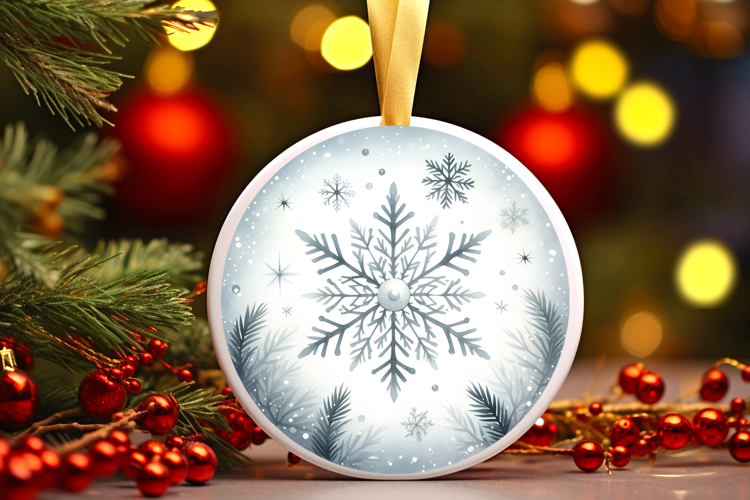Round Christmass Ornament Sublimation|Clipart