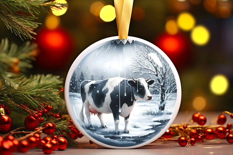 Round Christmass Ornament Sublimation|Clipart