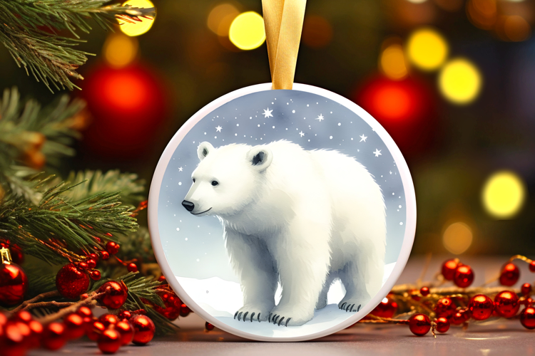Round Christmass Ornament Sublimation|Clipart