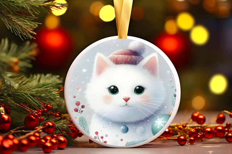 Round Christmass Ornament Sublimation|Clipart