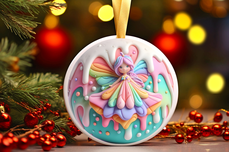 Round Christmass Ornament Sublimation|Clipart