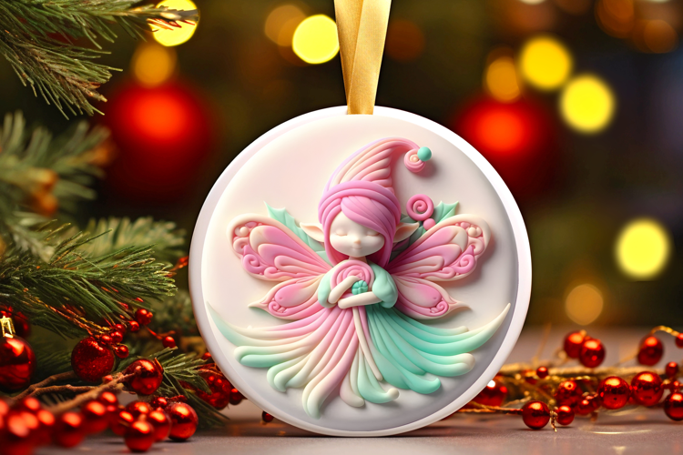 Round Christmass Ornament Sublimation|Clipart