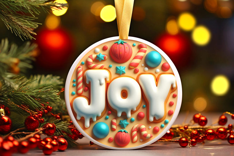 Round Christmass Ornament Sublimation|Clipart