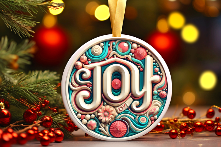 Round Christmass Ornament Sublimation|Clipart