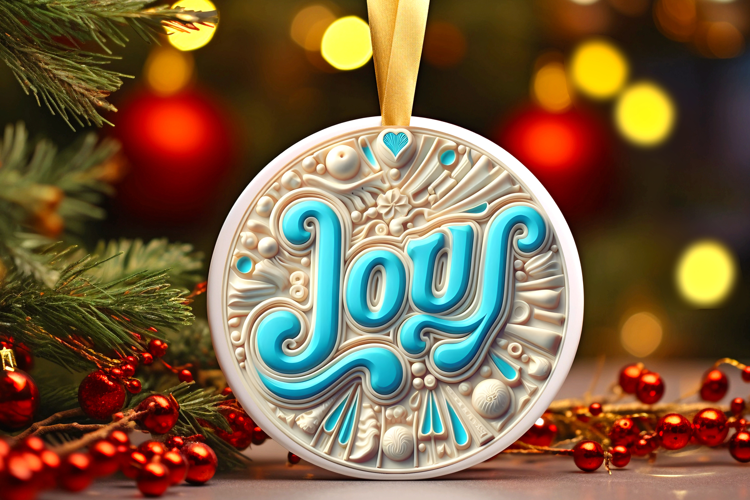 Round Christmass Ornament Sublimation|Clipart