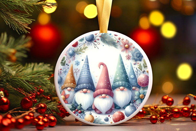 Round Christmass Ornament Sublimation|Clipart