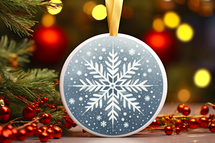Round Christmass Ornament Sublimation|Clipart