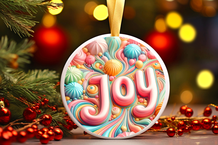 Round Christmass Ornament Sublimation|Clipart