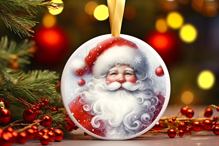 Round Christmass Ornament Sublimation|Clipart