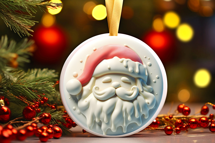 Round Christmass Ornament Sublimation|Clipart