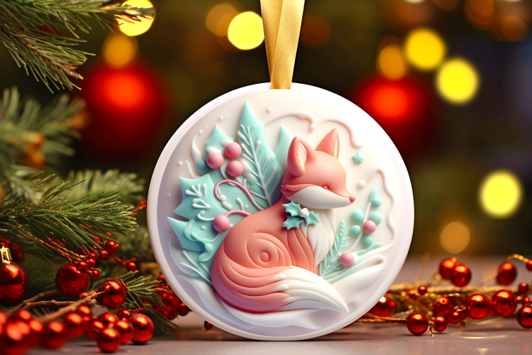 Round Christmass Ornament Sublimation|Clipart