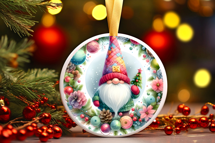 Round Christmass Ornament Sublimation|Clipart