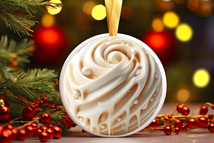 Round Christmass Ornament Sublimation|Clipart